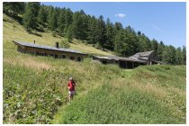 15s  l'alpe Artino, qui invece non c'è nessuno, anche se c'è una bella costruzione nuova di zecca (sinistra) quasi completata