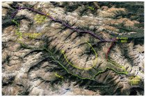 02s  Ecco il percorso:  tappa 1 in rocco, pomeriggio tranquillo con partenza da Vinadio e arrivo al santuario di Sant'Anna di Vinadio, 17,7 km con 1160 metri di dislivello tappa 2 in verde, salita al colle della Lombarda. discesa a Isola, poi lunghissima salita fino al col de la Bonette, il più alto d'Europa, discesa a Jausiers,  97,2 km con 2580 metri di dislivello tappa 3 in lilla, salita al colle della Maddalenda per tornare in Italia e discesa fino a Vinadio, 56,7 km con 860 metri  di dislivello positivo Totale : 172 chilometri con 4600 metri di dislivello positivo.