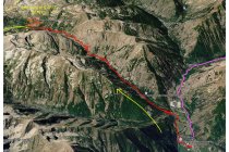 04s  prima breve tappa pomeridiana, da Vinadio per una strada chiusa al traffico arrivo a Pratolungo dove inizia la salita verso il colle della Lombarda, oltre non c'è più vita fino al santuario di Sant'Anna, quello della famosa acqua in bottiglia di plastica.