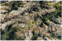 15s  la seconda tappa, da sant'Anna di Vinadio scendo e poi salgo verso il colle della Lombarda lungo una strada alternativa sterrata, poi giù per 1500 metri fino a Isola nella valle del torrente Tinèe, su per la valle e dopo Saint Etienne invece della classica strada per il col de la Bonette, ne faccio una secondaria e tranquilla, nella parte finale sterrata, giunto al colle di nuovo giù fino a Jausiers. Lunghezza 97,2 km con 2580 metri di dislivello positivo