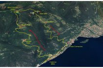 02s  la traccia del giro, lunghezza 14,8 chilometri con 1110 metri di dislivello positivo. Da Colonno saliamo fino all'alpe omonima e poi scendiamo per un'altra mulattiera verso Sala Comacina, rientro a Colonno lungo la Green Way
