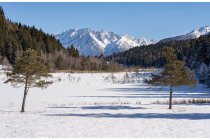 27s  il laghetto del pian di Gembro, ora gelato e coperto di neve
