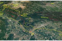 02s  la traccia del giro, lunghezza 84,5 chilometri con 2250 metri di dislivello positivo. Partito da Albiano punto per strade di campagna verso Ivrea,  prima di raggiungerla svolto verso la zona dei laghi,  ne tocco 4 e poi inizio a salire deciso verso Andrate. Sopra Andrate inizia la parte sterrata del percorso che proseguirà fino a Maletto, giù in picchiata verso Carema. Ritorno ad Ivrea per lo più lungo il percorso della via Francigena.