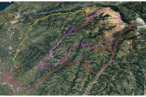 03,1s  in questa immagine ho aggiunto in fucsia il giro fatto nel 2024 con Andrea (clicca  QUI   )