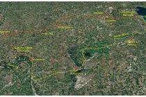 02s  le tracce del giro, in rosso il primo giorno, da San Martino della Battaglia a Scorzarolo passando per Sabbioneta, 92 chilometri con 400 metri di dislivello positivo,  in giallo il secondo giorno, Scorzarolo, Mantova , ciclabile del sole lungo il Mincio fino a Peschiera del Garda e rientro a San Martino d.B.,  90, 5 chilometri con altri 400 metri di dislivello positivo.  Ripensandoci, 15 anni fa avevo già fatto un giro molto simile in senso inverso, ma in estate, cliccate  QUI