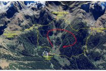 02s  ecco la traccia del giro, lunghezza 7,6 km con 460 metri di dislivello positivo