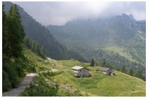 10s  torniamo sui nostri passi per qualche centinaio di metri, poi proseguiamo in costa verso il rifugio Salmurano. Da queste parti son venuto più che altro in inverno, nel 2016 fin sul monte Salmurano, clicca  QUI   , nel 2021 ci siamo fermati al passo, clicca   QUI