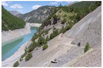 14s  spettacolari passaggi all'inizio del lago di Livigno (Livigno è parecchio distante)