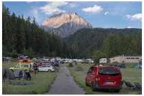 42s  Giorno 2, campeggio di Scuol, alle 6e30 diamo i primi colpi di pedale. La sveglia suona alle 5e30, ma ci si mette sempre un'oretta a sistemare tutto e fare una veloce colazione.