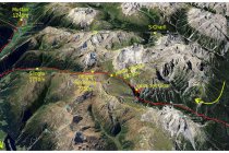 43s  seconda tappa, solo 48,2 chilometri con circa 1700 metri di dislivello positivo, infatti siamo arrivati abbastanza presto al campeggio. Da Scuol scendiamo lungo la ciclabile del fiume Inn fino a Suren dove attacchiamo la val d'Uina, certamente il posto che più volevo visitare in questo giro. Risalita la vallata scolliniamo al passo di Slingia e torniamo in Italia (se Italia si può definire la val Venosta), ma ci restiamo poco perchè a Laudes riprendiamo a salire dolcemente verso Mustair, dove rientriamo in Svizzera e ci fermiamo in campeggio